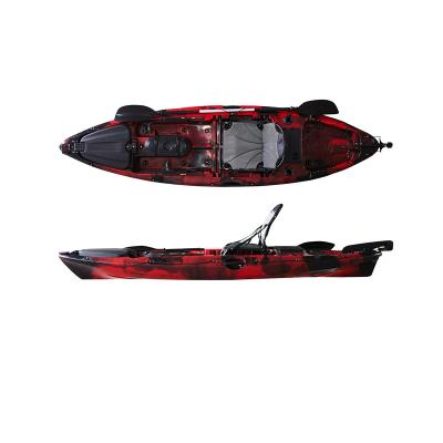 China Outdoor Wholesale Designed Dace Pro 10ft Large Plastic Fishing Kayak With Aluminum Kayak Seat for sale