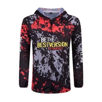 China 100% Sublimation Long Sleeve Polyester Anti-UV Full Design Fishing Shirt for sale