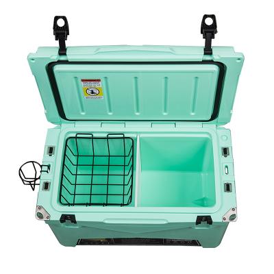 China Popular Waterproof Camping Coolers 45QT Rotomolded Ice Coolers 5~9 Day Car Cooler Outdoor Camping Fishing Box for sale