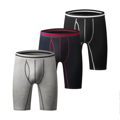 China Athletic Fitness Sportswear Herren Boxershorts Unterwäsche Langes Bein Kompression Laufen zu verkaufen