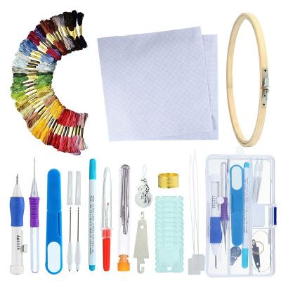 China DIY craft knitting wholesale punch needle set embroidery punch needle set embroidery punch needle diy kit for sale