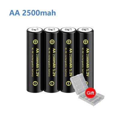 China New aa 1.2V 2500mah NiMH rechargeable toy battery for camera flashlight for sale