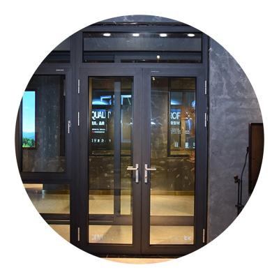 China Economical Magnetic Screen Custom Design Home Fire Aluminum Profile Doors And Windows for sale