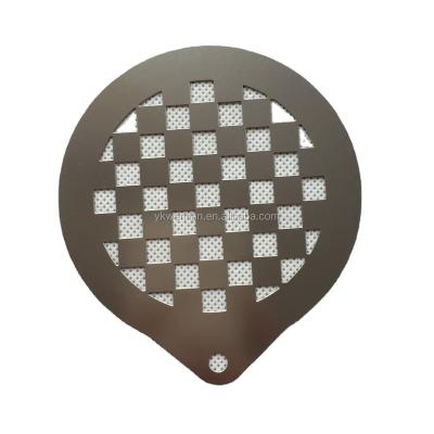 China 2016 New Design Stainless Steel Latte Coffee Art /decorating stencil /coffe tools for sale