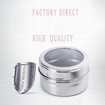 China Amazon Viable Success Jar Seasoning Bottles Stainless Steel Seasoning Cans Spice Cans Customized Logo And Color for sale