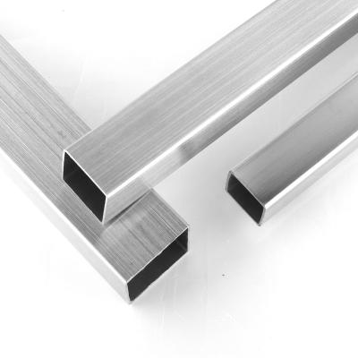 China Railing Size Customized 316L Brush Finish Satin Finish Stainless Steel Square Tube For Terrace Fence for sale