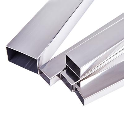 China Handrail Special Material Satin 430 Polished Welded Stainless Steel Rectangular Square Tube for sale