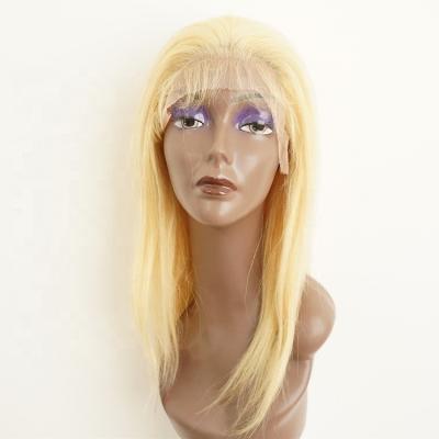 China Cheap Gorgeous Silky Straight Virgin Hair 13x4 Blonde Indian Straight Wigs Wave 613 Lace Front Wig for sale