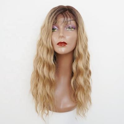 China Cheap Water Wave Cuticle Aligned Virgin Hair T Part Wig With Baby Hair Water Wave Lace Frontal Wigs for sale