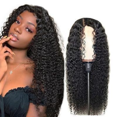 China Curly Highlight 13x4 Lace Front Wigs Human Hair Pre Plucked Curly Curly Lace Frontal Wig 150% Density With Baby Hair Wigs for sale