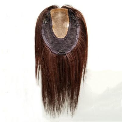 China 100% Hair Clip In Hair Topper Remy Human Hair Silk Topper Upgraded 150% Density Base Wigs Hair Topper for sale