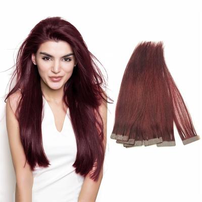 China Wholesale 12a Silky Straight European Double Wave Brazilian Remy Virgin Human Hair Tape Hair Extensions for sale