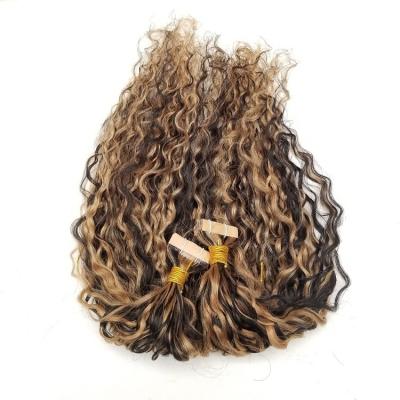 China Curly Curly Hair Invisible Straight PU Glue On Hair Brown Seamless 50 Grams Color 1b/27 Tape In Remy Hair Extensions for sale