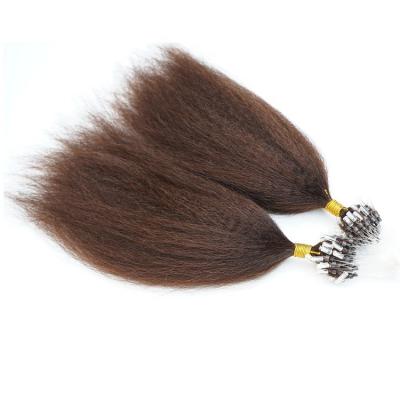 China High Quality Micro Straight Curly Ring Hair Extensions Wholesale STRAIGHT CURLY Human Hair Extensions for sale