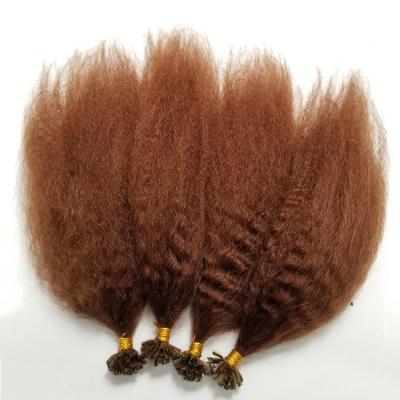 China Curly Straight Curly Straight Hair Extensions U Tip Extensions U Tip Real Hair Utip Pre Bonded Hair Extensions U Tip for sale