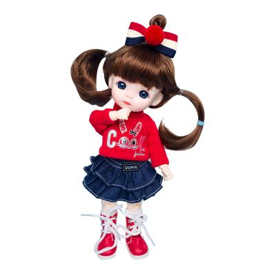 China Cartoon Mende Fashion Doll Factory Wholesale 8 Slot Joint BJD/ob11ob14 Doll Dress Up Game ABS Material Enamel Detachable Girl Doll To for sale