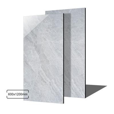 China Modern Foshan Home 1200x600 Bath Room Full Glazed Polished Gray Ceramic Wall Porcelain Floor Tile And Marble for sale