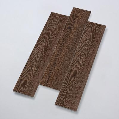 China Rustic Tiles Bathroom Toilet Brown Gres Porcellanato Strip Interior Wood Like Ceramic Floor Tiles for sale