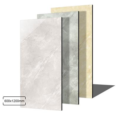 China Modern Cheap Full Glazed Polishing Floor Tile And Ceramic Porcelain Polished Gray Marble Wall Tile for sale