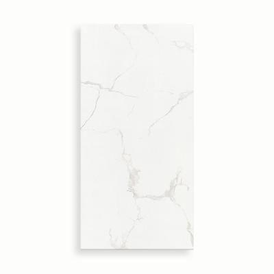 China Jazz White Porcelain Glazed Polished Glazed Glazed 600x1200 Carrara Modern Home 60x120 Ceramic White Floor Tile for sale