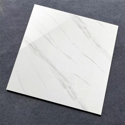 China Modern Bathroom Glazed Ceramic Tile Flooring 60x60 Non Slip Polished Porcelain Marble Floor Tile China for sale