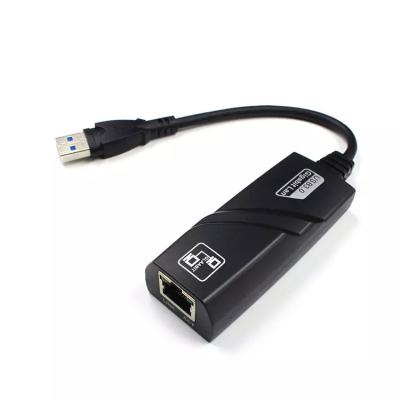 China Friendly environment ABS New Product USB Ethernet Converter USB 3.0 to Network Gigabit RJ45 LAN 10 100 1000 Mbps Adapter LAN External Network Card for sale