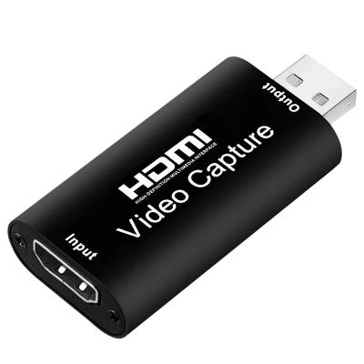 China Anodized Aluminum 1080P HD HDMI to USB 2.0 Video Audio Capture Card USB 3.0 Easy Capture Device K Record Via DSLR Camcorder Action Cam for sale