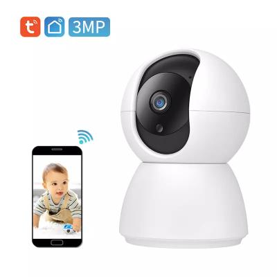 China Human Motion Tracking 3MP tuya smart wireless baby pet camera two-way audio babyphone 360 home security wifi video baby Wifi Camera Motion detect for sale