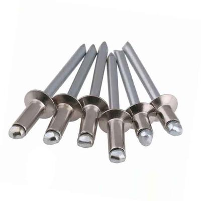 China Wholesale Din7337 Stainless Steel Open Type Zp Polished Blind Rivet Domed Head Steel Pop Blind Rivet for sale