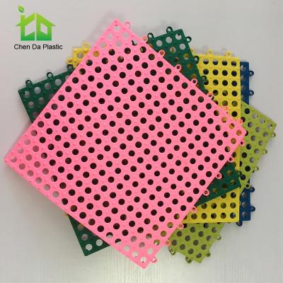 China Custom Anti-bacteria Mat Plastic Interlocking Foot Mat for sale