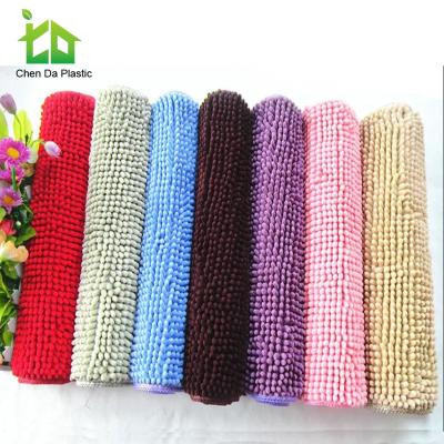 China Anti-bacteria Multiple Colors Anti Slip Chenille Floor Mat Door Mat for sale