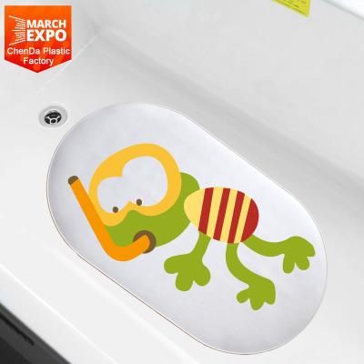 China Sustainable Hot Selling Anti Slip Round Bath Mat , Baby Bath Mat For Kids for sale