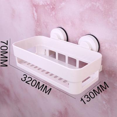 China Home Kitchen Soap Storage Rack Sucker Strong Seamless Bathroom Soap Storage Box Double for sale