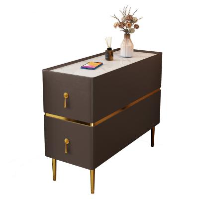 China Living Room Sofa Side Cabinet Various Colors Coffee Table Small Side Cabinet Expandable Modern Light Luxury Storage Available Household for sale