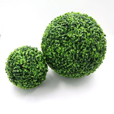 China Home Garden Office Wedding  Decoration Home Decor Plastic Green Bonsai Indoor Decoration Artificial Grass Boxwood Wholesale Topiary Ball  Hanging Ball for sale