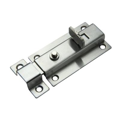 China Wholesale Easy Installation Stainless Steel Tower Bolts Automatic Spring Latch Push Button Door Bolt for sale