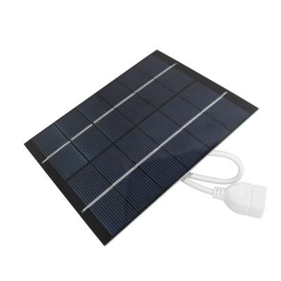 China Hinergy Mini Solarpanel Epoxy Resin PET Film Encapsulation Laminated Mini Solar Panel With USB Wire 158.75mmx158.75mm for sale