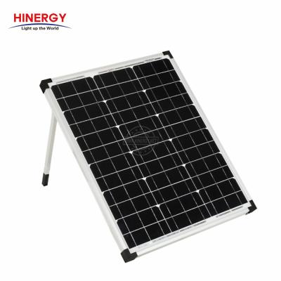 China Hinergy 12V Portable Folding 2 Times Kits Charging Monocrystalline Solar Panel For Camper Caravan Boat Yacht for sale