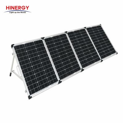 China 2 Times Hinergy 200W 12V Monocrystalline Folding Solar Panel Kit For Marine RV Camping Caravan for sale