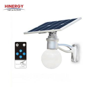 China Waterproof Solar Garden Light Hinergy Round LED Solar Lamp For Outdoor Garden Yard for sale