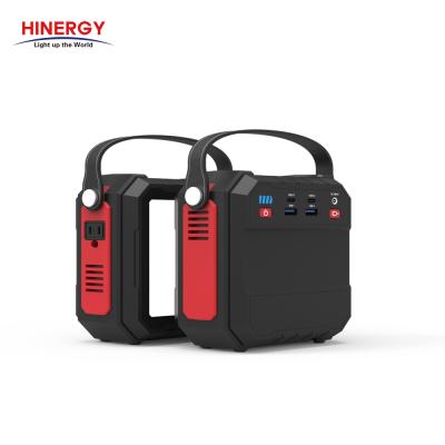 China Hinergy Home Rechargeable Solar Lithium Ion Camping Backup Generator With Battery for sale