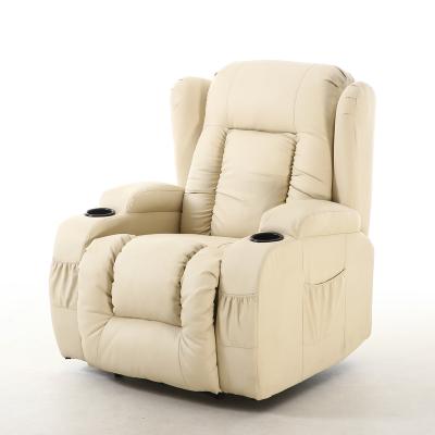 China MEIMIN Massage Technology Fabric/PU Recliner Manual Recliner Sofa Chair Reclinable With Massage /Electric and Heat Function for Living Room for sale