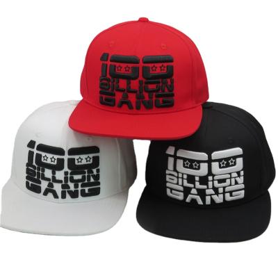 China Custom High Quality COMMON 6 Panel Snapback Hat 3d Embroidery Common Brim Hip Hop Flat Hats for sale