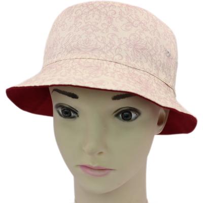 China 2021 Custom Cute Designer ODM Fisherman Bucket Hats For Reversible Women Lace Up Digital Printing Casual Hat Cap for sale