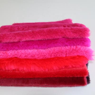 China Faux Fur Fabric Knitted Faux Rabbit Fur Hair Fabric For Textile Garment for sale