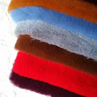 China Fur Fabric Many Colors Available Soft Faux Rabbit Fur Fabric Artificial Fur Fabric for sale