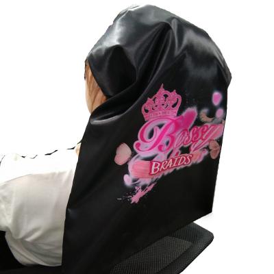 China Long Hair Hoods Custom Silk Satin Hoods Unisex Adults Picture Printed Accept Customized Logo for sale