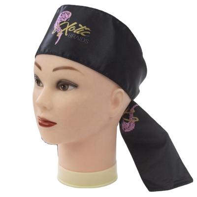 China Sporty soft satin headband wraps with your logo tie back headband customized for sale