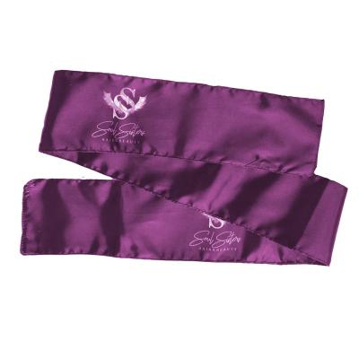 China Fashional Lady Pretty Satin Silk Head Wraps/Edge Control Hair Band With Custom Logo Hair Wholesale for sale