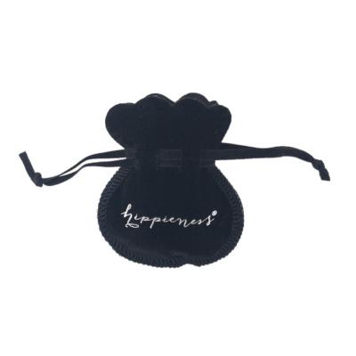 China Recyclable Velvet Drawstring Bags Custom Gourd Shaped Jewelry Bags for sale